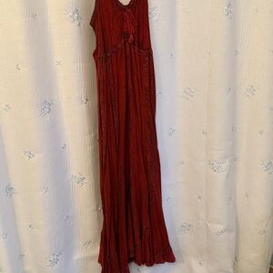 Advance Apperals Red Batik renaissance faire dress